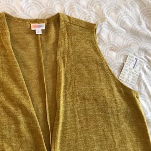 NWT Mustard Yellow LuLaRoe Joy Vest